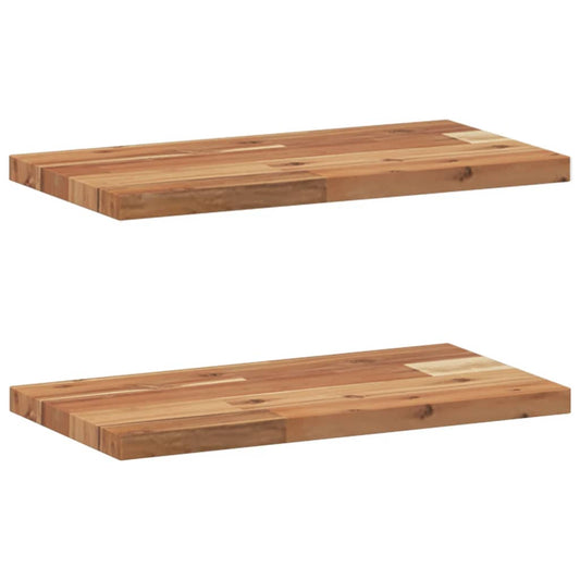 Floating Shelves 2 pcs 40x20x2 cm Oil Finished Solid Wood Acacia Floating Shelves 2 pcs 40x20x2 cm Oil Finished Solid Wood Acacia