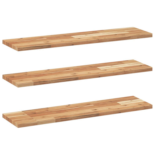 Floating Shelves 3 pcs 80x20x2 cm Oil Finished Solid Wood Acacia Floating Shelves 3 pcs 80x20x2 cm Oil Finished Solid Wood Acacia