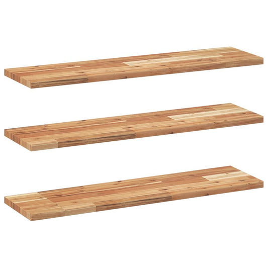 Floating Shelves 3 pcs 100x20x2 cm Oil Finished Solid Wood Acacia Floating Shelves 3 pcs 100x20x2 cm Oil Finished Solid Wood Acacia