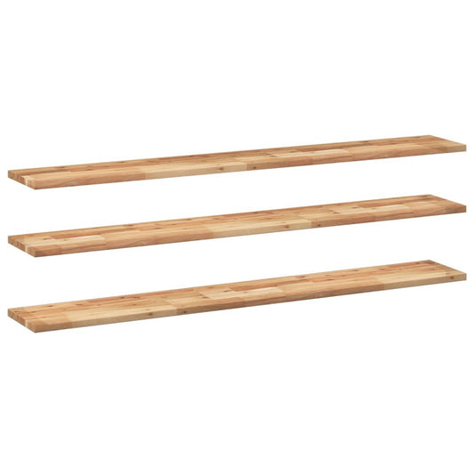 Floating Shelves 3 pcs 140x20x2 cm Oil Finished Solid Wood Acacia Floating Shelves 3 pcs 140x20x2 cm Oil Finished Solid Wood Acacia