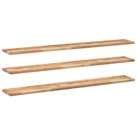 Floating Shelves 3 pcs 160x20x2 cm Oil Finished Solid Wood Acacia Floating Shelves 3 pcs 160x20x2 cm Oil Finished Solid Wood Acacia