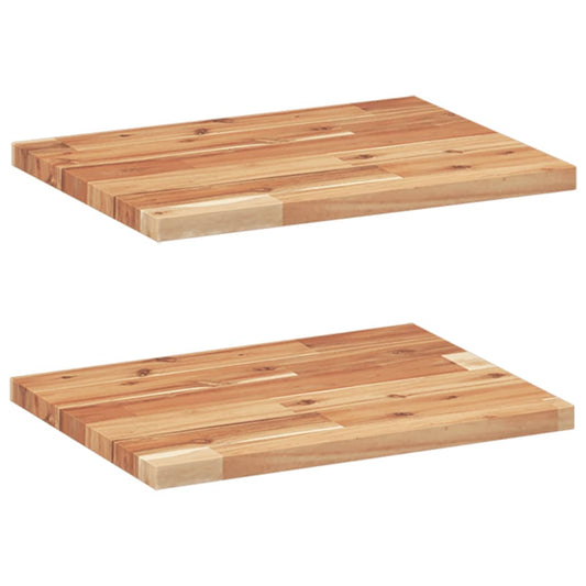 Floating Shelves 2 pcs 60x30x2 cm Oil Finished Solid Wood Acacia Floating Shelves 2 pcs 60x30x2 cm Oil Finished Solid Wood Acacia