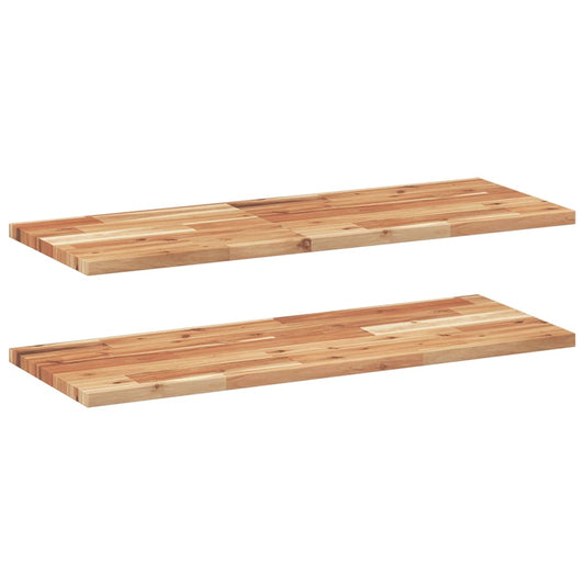 Floating Shelves 2 pcs 80x30x2 cm Oil Finished Solid Wood Acacia Floating Shelves 2 pcs 80x30x2 cm Oil Finished Solid Wood Acacia