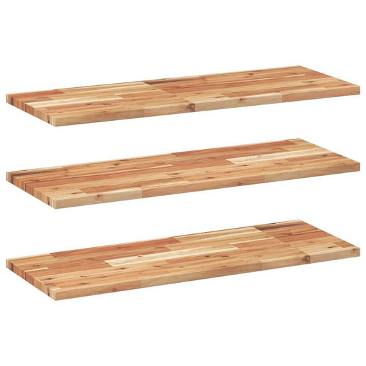 Floating Shelves 3 pcs 80x30x2 cm Oil Finished Solid Wood Acacia Floating Shelves 3 pcs 80x30x2 cm Oil Finished Solid Wood Acacia