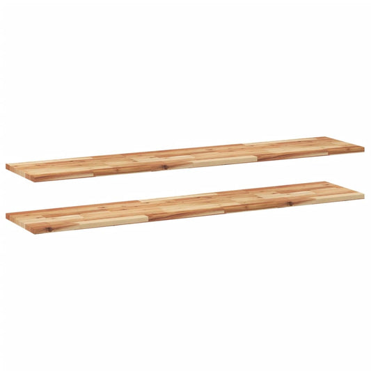 Floating Shelves 2 pcs 140x30x2 cm Oil Finished Solid Wood Acacia Floating Shelves 2 pcs 140x30x2 cm Oil Finished Solid Wood Acacia