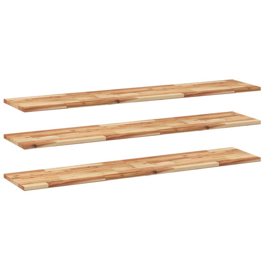 Floating Shelves 3 pcs 160x30x2 cm Oil Finished Solid Wood Acacia Floating Shelves 3 pcs 160x30x2 cm Oil Finished Solid Wood Acacia