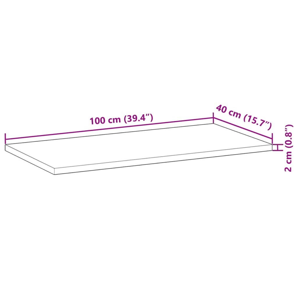 Floating Shelves 4 pcs 100x40x2 cm Oil Finished
