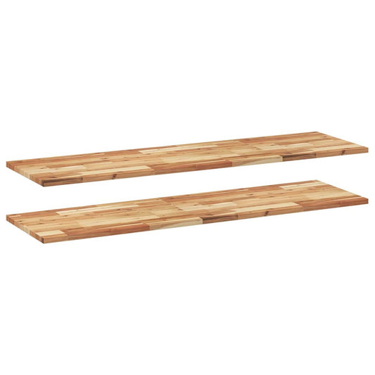 Floating Shelves 2 pcs 160x40x2 cm Oil Finished Solid Wood Acacia Floating Shelves 2 pcs 160x40x2 cm Oil Finished Solid Wood Acacia