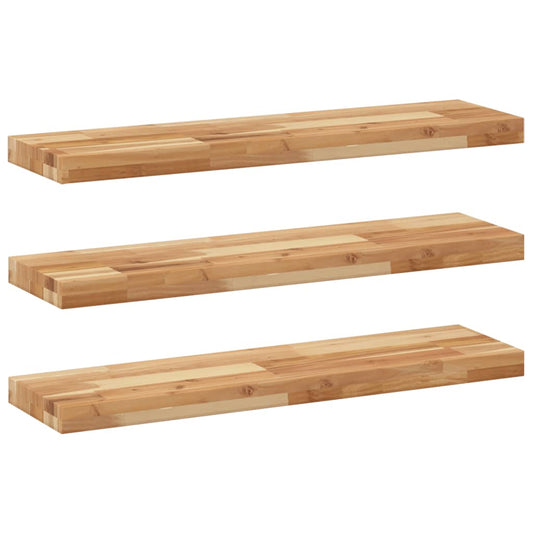 Floating Shelves 3 pcs 80x20x4 cm Oil Finished Solid Wood Acacia Floating Shelves 3 pcs 80x20x4 cm Oil Finished Solid Wood Acacia