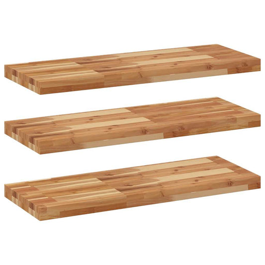 Floating Shelves 3 pcs 100x30x4 cm Oil Finished Solid Wood Acacia Floating Shelves 3 pcs 100x30x4 cm Oil Finished Solid Wood Acacia