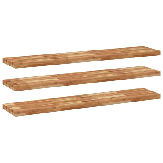 Floating Shelves 3 pcs 120x30x4 cm Oil Finished Solid Wood Acacia Floating Shelves 3 pcs 120x30x4 cm Oil Finished Solid Wood Acacia