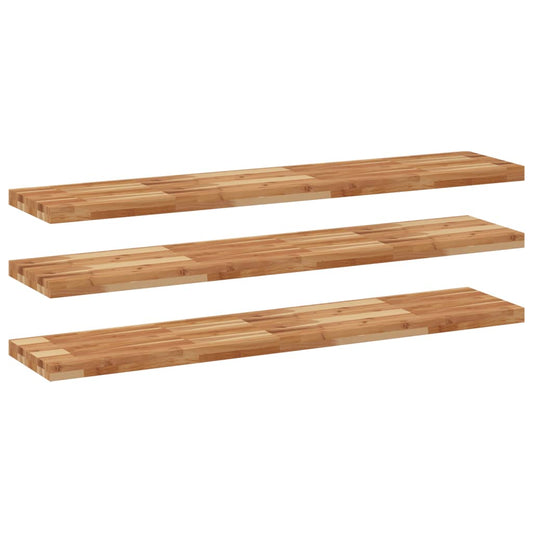 Floating Shelves 3 pcs 160x30x4 cm Oil Finished Floating Shelves 3 pcs 160x30x4 cm Oil Finished