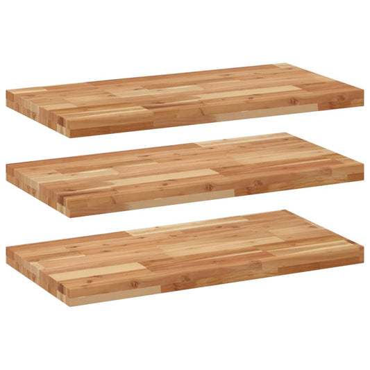 Floating Shelves 3 pcs 80x40x4 cm Oil Finished Solid Wood Acacia Floating Shelves 3 pcs 80x40x4 cm Oil Finished Solid Wood Acacia