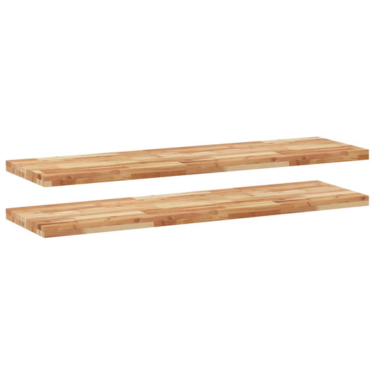 Floating Shelves 2 pcs 140x40x4 cm Oil Finished Floating Shelves 2 pcs 140x40x4 cm Oil Finished