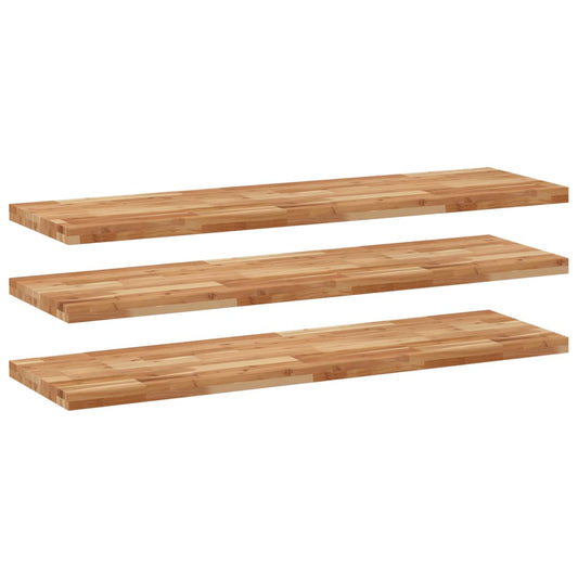 Floating Shelves 3 pcs 140x40x4 cm Oil Finished Floating Shelves 3 pcs 140x40x4 cm Oil Finished