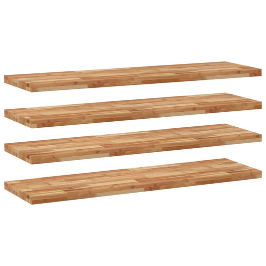 Floating Shelves 4 pcs 140x40x4 cm Oil Finished Solid Wood Acacia Floating Shelves 4 pcs 140x40x4 cm Oil Finished Solid Wood Acacia