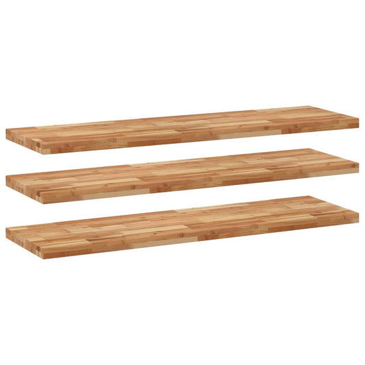 Floating Shelves 3 pcs 160x40x4 cm Oil Finished Solid Wood Acacia Floating Shelves 3 pcs 160x40x4 cm Oil Finished Solid Wood Acacia