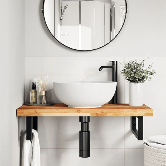 Bathroom Vanity Top Oil Finished 60x40x4 cm Solid Wood Acacia Bathroom Vanity Top Oil Finished 60x40x4 cm Solid Wood Acacia