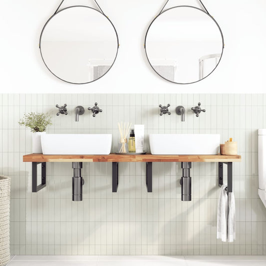 Bathroom Vanity Top Oil Finished 120x50x4 cm Solid Wood Acacia Bathroom Vanity Top Oil Finished 120x50x4 cm Solid Wood Acacia