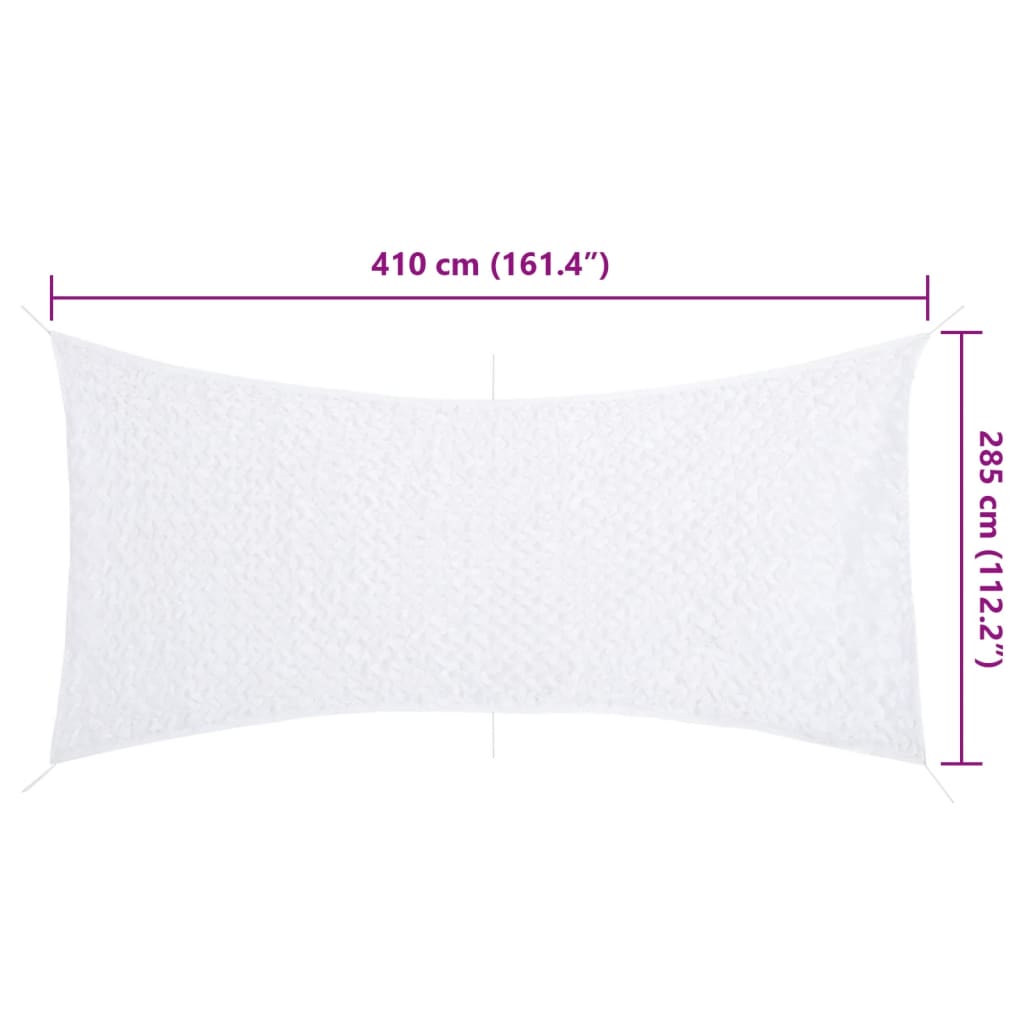 Camouflage Net with Storage Bag 410x285 cm White