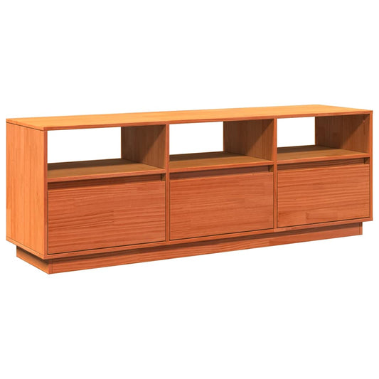 TV Cabinet Wax Brown 140x37x50 cm Solid Wood Pine TV Cabinet Wax Brown 140x37x50 cm Solid Wood Pine