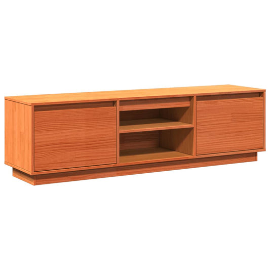 TV Cabinet Wax Brown 140x35x40 cm Solid Wood Pine TV Cabinet Wax Brown 140x35x40 cm Solid Wood Pine