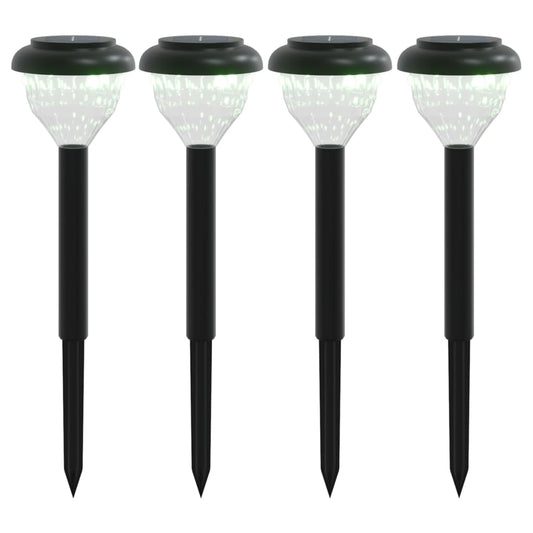 Solar Pathway Lights with Ground Spikes 4 pcs Warm White & RGB Solar Pathway Lights with Ground Spikes 4 pcs Warm White & RGB