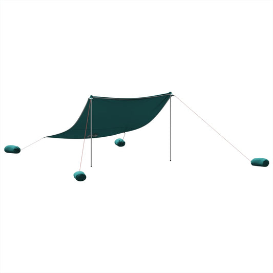 Beach Canopy with Sand Anchors Green 304x300 cm Beach Canopy with Sand Anchors Green 304x300 cm