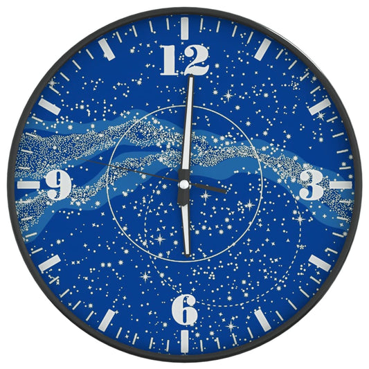 Wall Clock with Luminous Scales and Pointers Blue Ø30 cm Wall Clock with Luminous Scales and Pointers Blue Ø30 cm