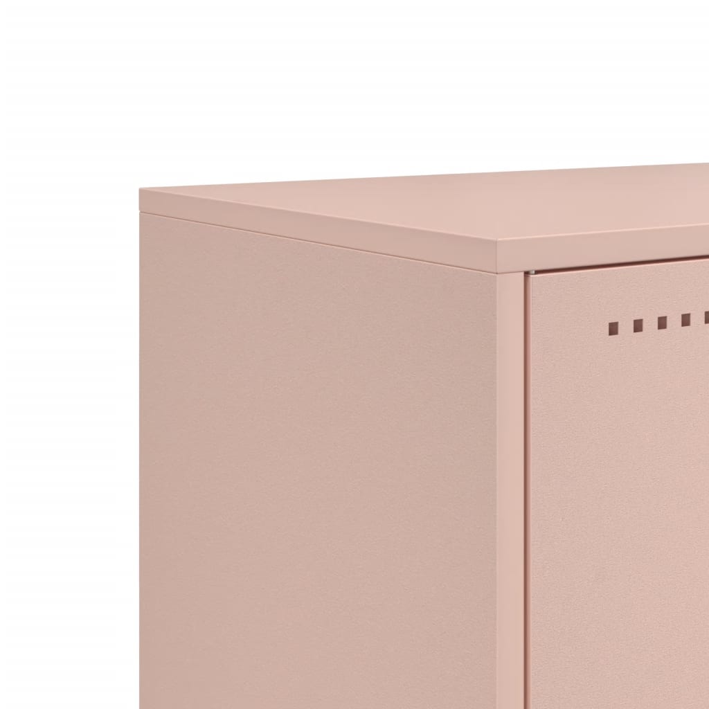 TV Cabinet Pink 100,5x39x60,5 cm Steel