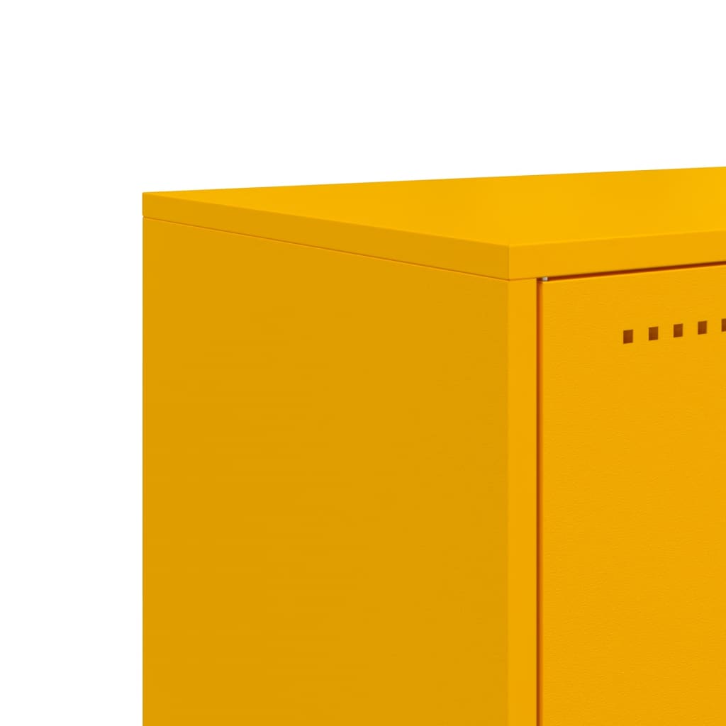 TV Cabinet Mustard Yellow 100,5x39x60,5 cm Steel