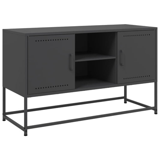 TV Cabinet Black 100,5x39x60,5 cm Steel TV Cabinet Black 100,5x39x60,5 cm Steel