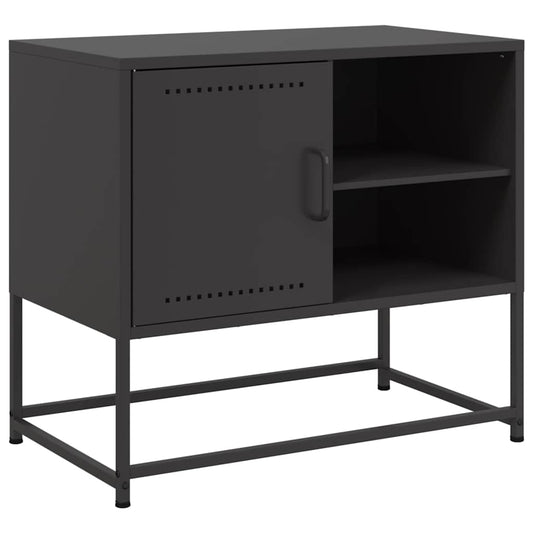 TV Cabinet Black 68x39x60.5 cm Steel TV Cabinet Black 68x39x60.5 cm Steel
