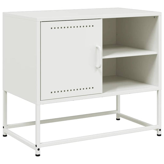 TV Cabinet White 68x39x60.5 cm Steel TV Cabinet White 68x39x60.5 cm Steel