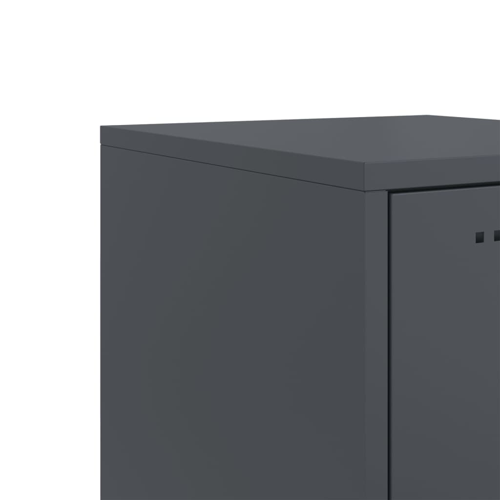 Highboard Anthracite 36x39x123 cm Steel