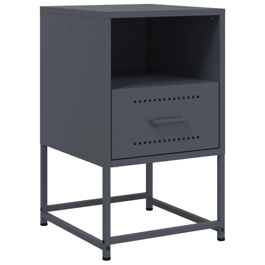 Bedside Cabinet Anthracite 36x39x60,5 cm Steel Bedside Cabinet Anthracite 36x39x60,5 cm Steel