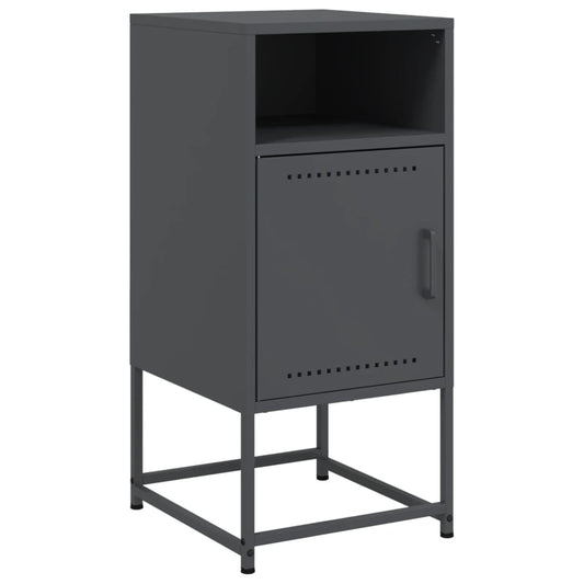 Bedside Cabinet Anthracite 36x39x78 cm Steel Bedside Cabinet Anthracite 36x39x78 cm Steel