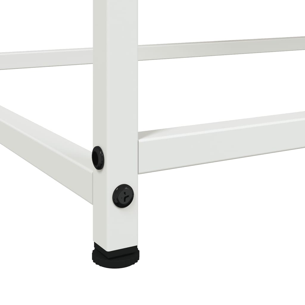 Sideboard White 100,5x39x107 cm Steel