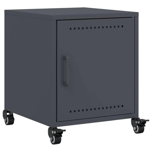 Bedside Cabinet Anthracite 36x39x43.5 cm Steel Bedside Cabinet Anthracite 36x39x43.5 cm Steel
