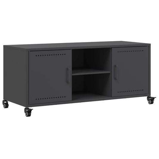 TV Cabinet Black 100,5x39x43,5 cm Steel TV Cabinet Black 100,5x39x43,5 cm Steel