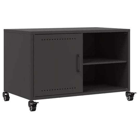 TV Cabinet Black 68x39x43.5 cm Steel TV Cabinet Black 68x39x43.5 cm Steel