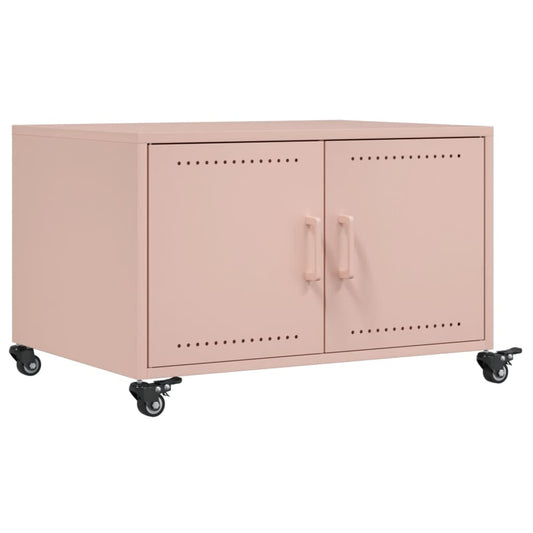 Coffee Table Pink 68x50x43.5 cm Steel Coffee Table Pink 68x50x43.5 cm Steel
