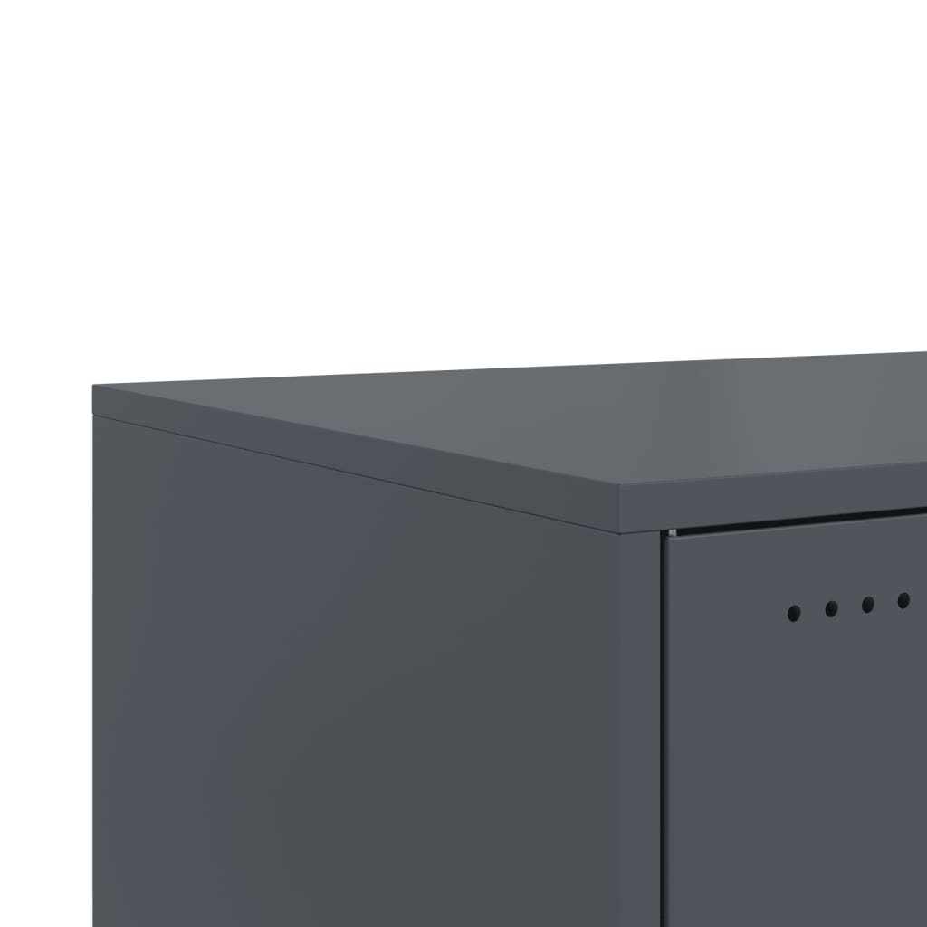 Coffee Table Anthracite 68x50x43.5 cm Steel