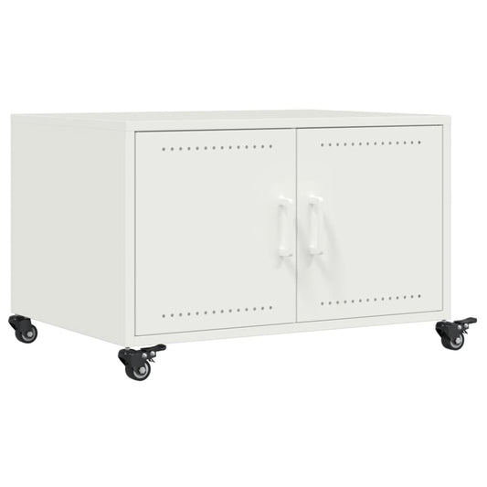 Coffee Table White 68x50x43.5 cm Steel Coffee Table White 68x50x43.5 cm Steel
