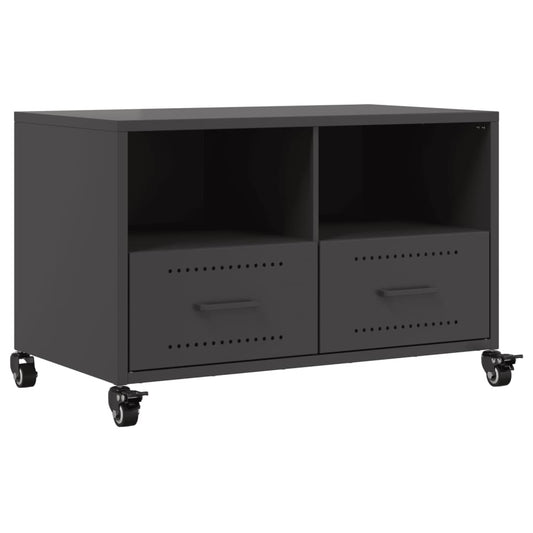 TV Cabinet Black 68x39x43,5 cm Steel TV Cabinet Black 68x39x43,5 cm Steel