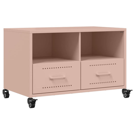 TV Cabinet Pink 68x39x43.5 cm Steel TV Cabinet Pink 68x39x43.5 cm Steel