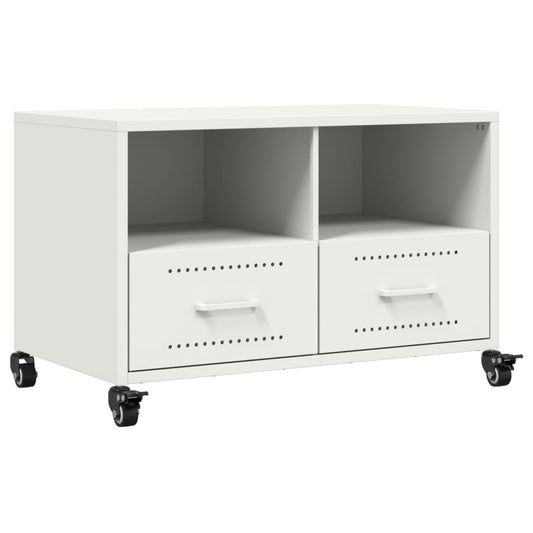 TV Cabinet White 68x39x43.5 cm Steel TV Cabinet White 68x39x43.5 cm Steel