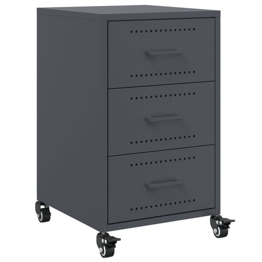 Bedside Cabinet Anthracite 36x39x59 cm Steel Bedside Cabinet Anthracite 36x39x59 cm Steel