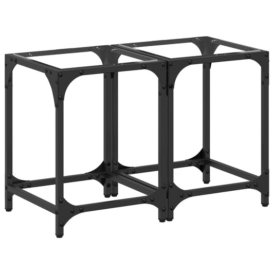 Coffee Tables with Transparent Glass Top 2 pcs 30x30x40 cm Steel Coffee Tables with Transparent Glass Top 2 pcs 30x30x40 cm Steel