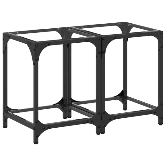 Coffee Tables with Transparent Glass Top 2 pcs 30x30x40 cm Steel Coffee Tables with Transparent Glass Top 2 pcs 30x30x40 cm Steel